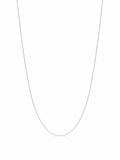 Nialaya Men's Necklace Thin Sterling Silver Box Chain 22 Inches / 55.88 cm MNEC_370