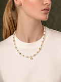 Nialaya Men's Necklace Women's Eye of Ra Pearl Choker 20 Inches / 50.8 cm