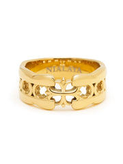 Nialaya_Mens_Cross_Band_Ring_with_Gold_Plating_Video