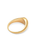 Nialaya Men's Ring Men's Gold Mini Signet Ring