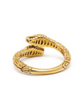 Nialaya Men's Ring Men's Gold Plated Vintage Snake Ring