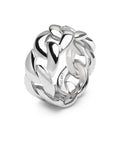 Nialaya Men's Ring Men's Silver Chain Ring