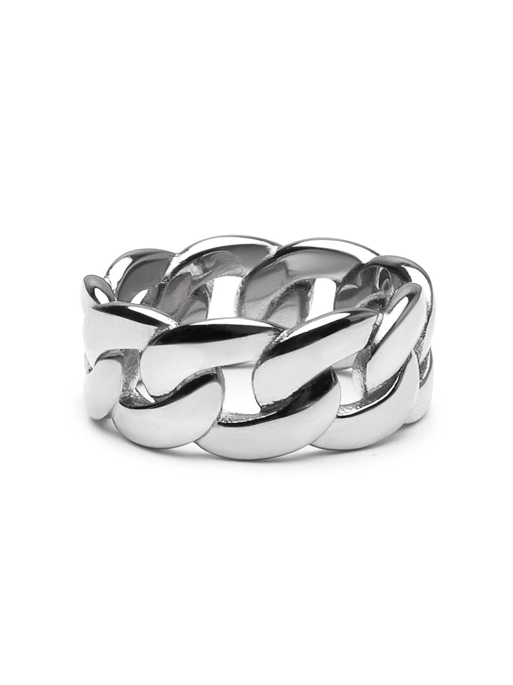 Men s Silver Chain Ring