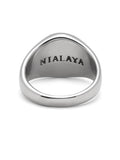 Nialaya Men's Ring Men's Stainless Steel Crest Ring