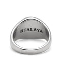 Nialaya Men's Ring Men's Stainless Steel Crest Ring