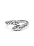 Nialaya Men's Ring Men's Stainless Steel Vintage Snake Ring