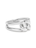 Nialaya Men's Ring Men's Sterling Silver Knot Ring