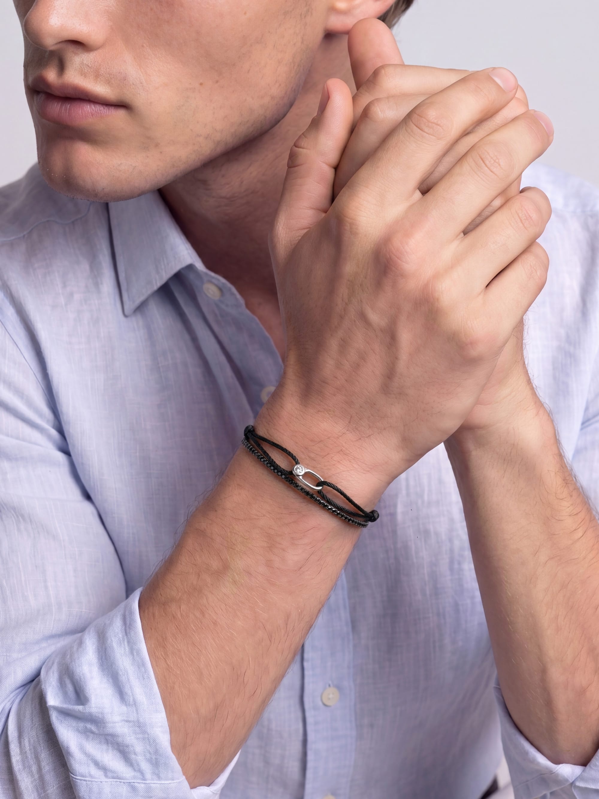 Nialaya Men's Stack Bracelet Eclipse Stack Eclipse Stack