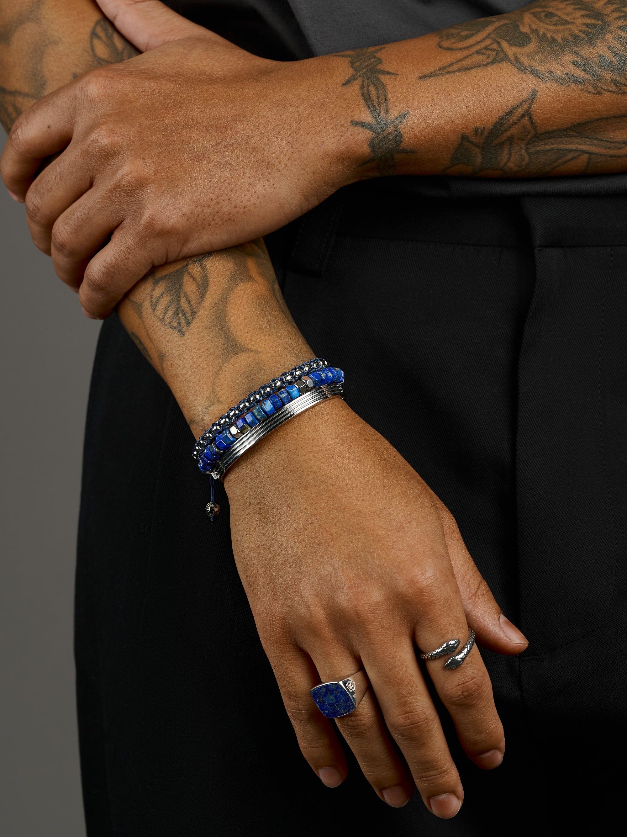 Nialaya Men's Stack Bracelet February Stack February Stack