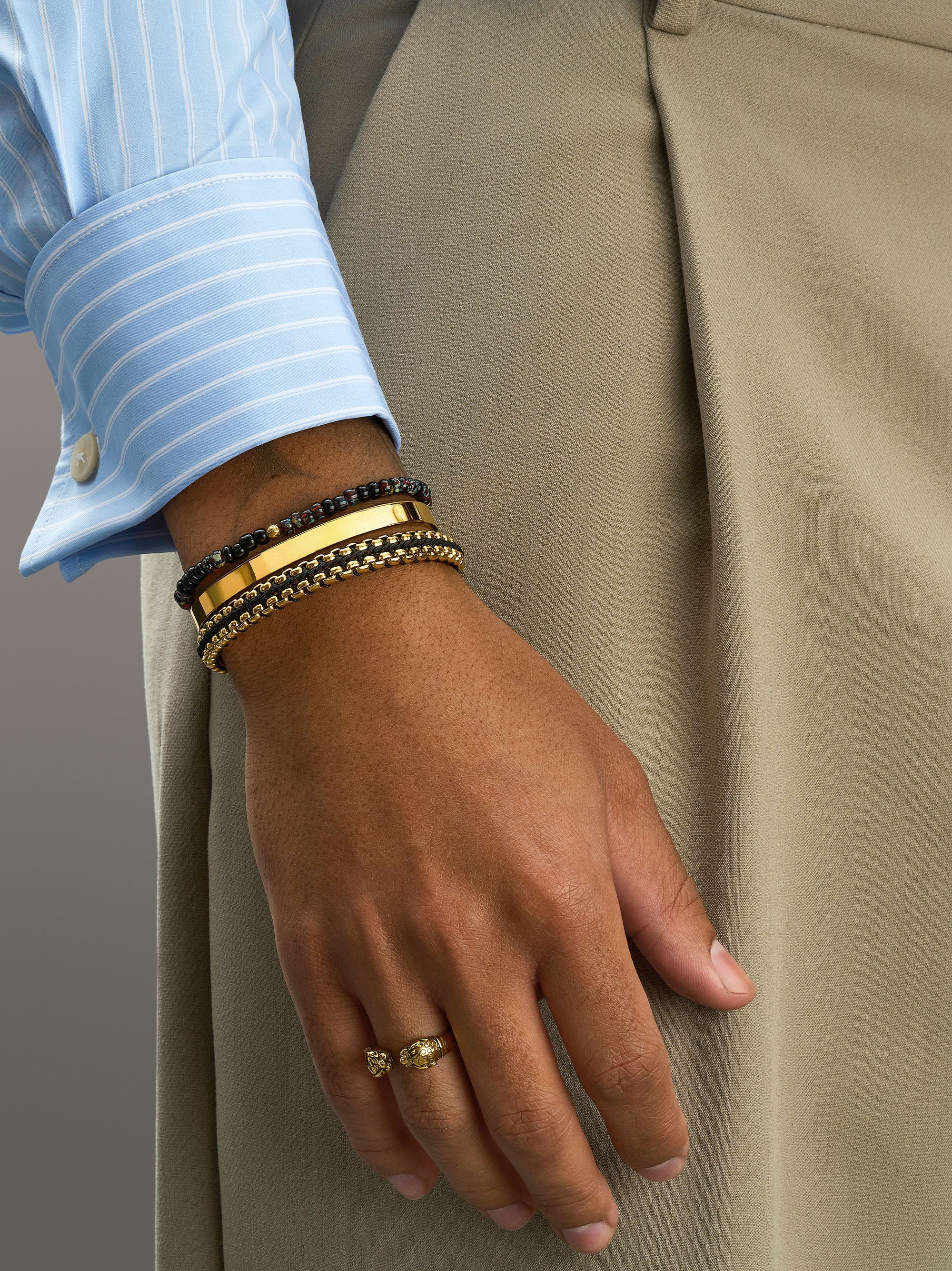 Nialaya Men's Stack Bracelet The Costa Rica Stack The Costa Rica Stack