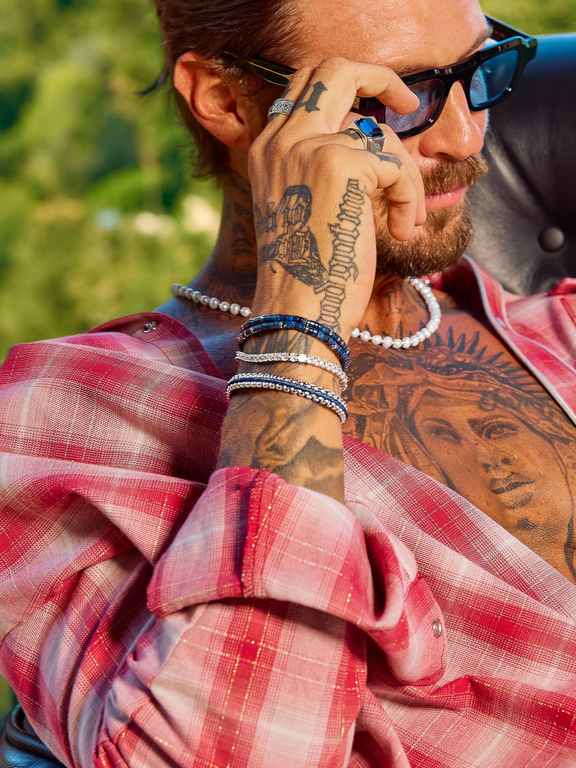 Nialaya Men's Stack Bracelet The Hollywood Stack The Hollywood Stack