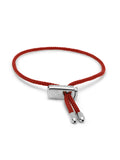 Nialaya Men's String Bracelet Men's Red String Bracelet with Adjustable Silver Lock MST_038