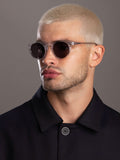 Nialaya Sunglasses Malibu Sunglasses - Grey on Clear NIASUN_004