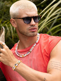 Nialaya Sunglasses Malibu Sunglasses - Light Blue on Tortoise NIASUN_003