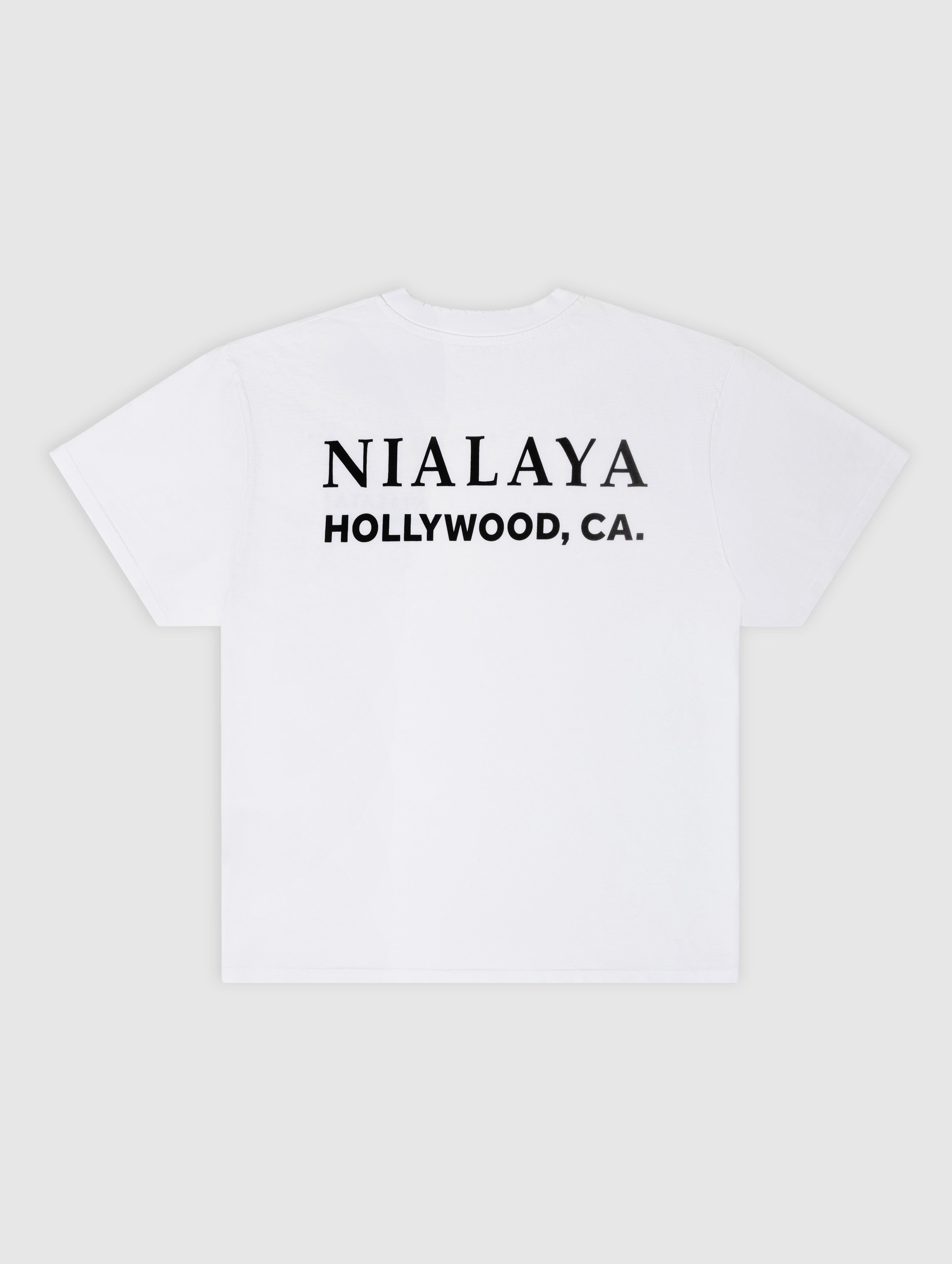 Nialaya T-Shirt Classic Nialaya Logo Tee in White