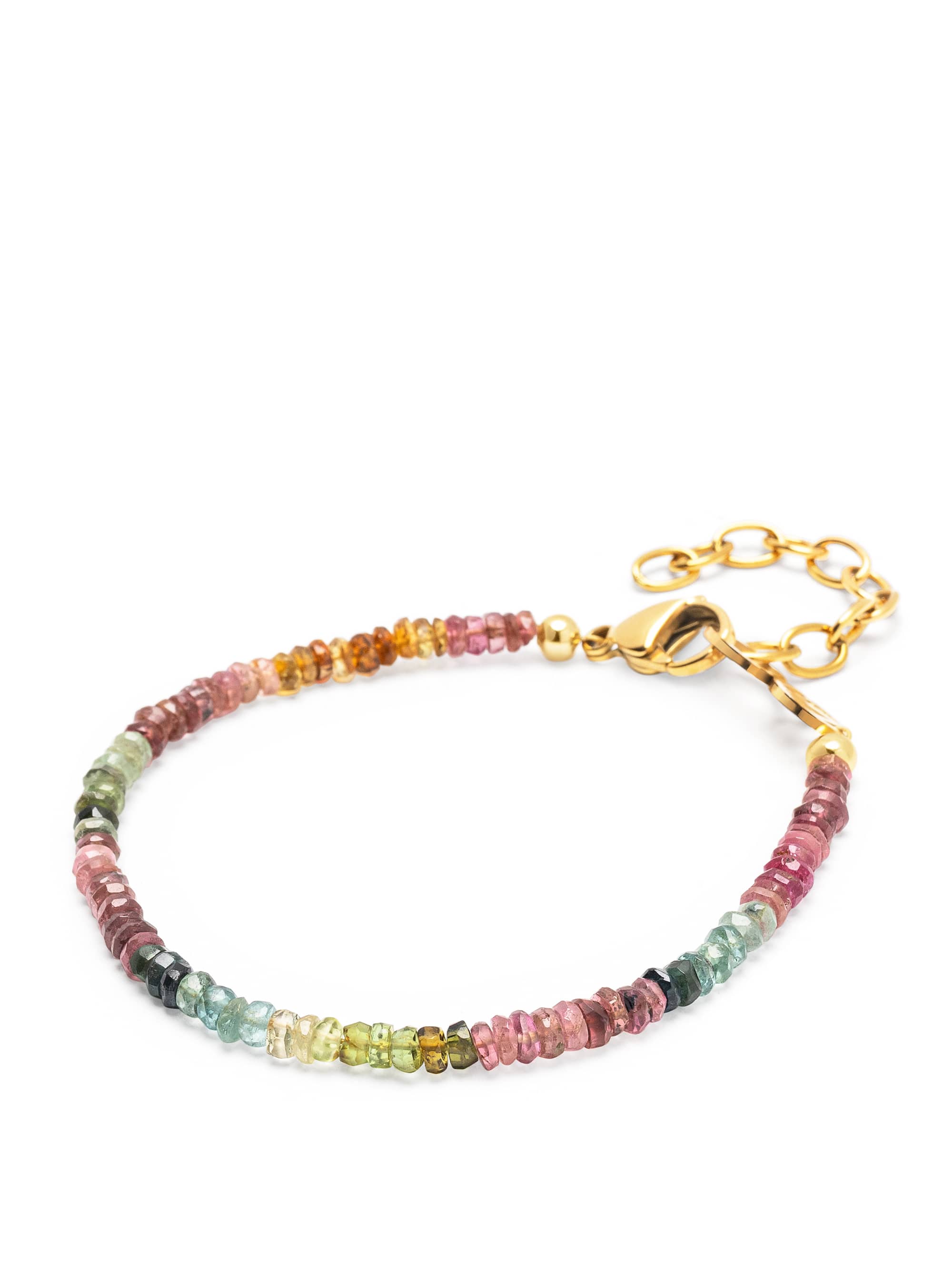 Nialaya Women's Beaded Bracelet Faceted Tourmaline Bracelet Faceted Tourmaline Bracelet