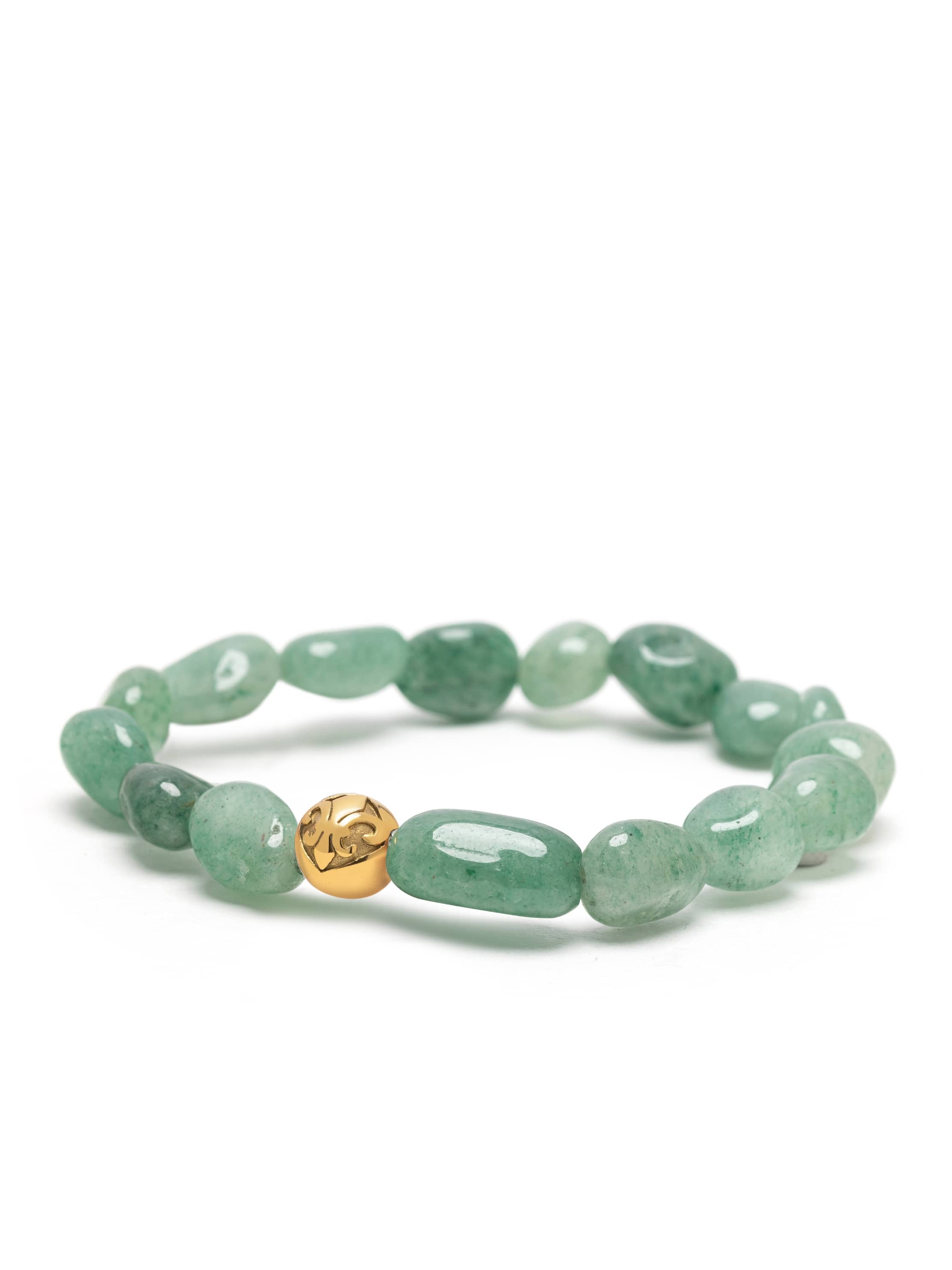 Nialaya Women's Beaded Bracelet Green Aventurine Gemstone Bracelet Green Aventurine Gemstone Bracelet
