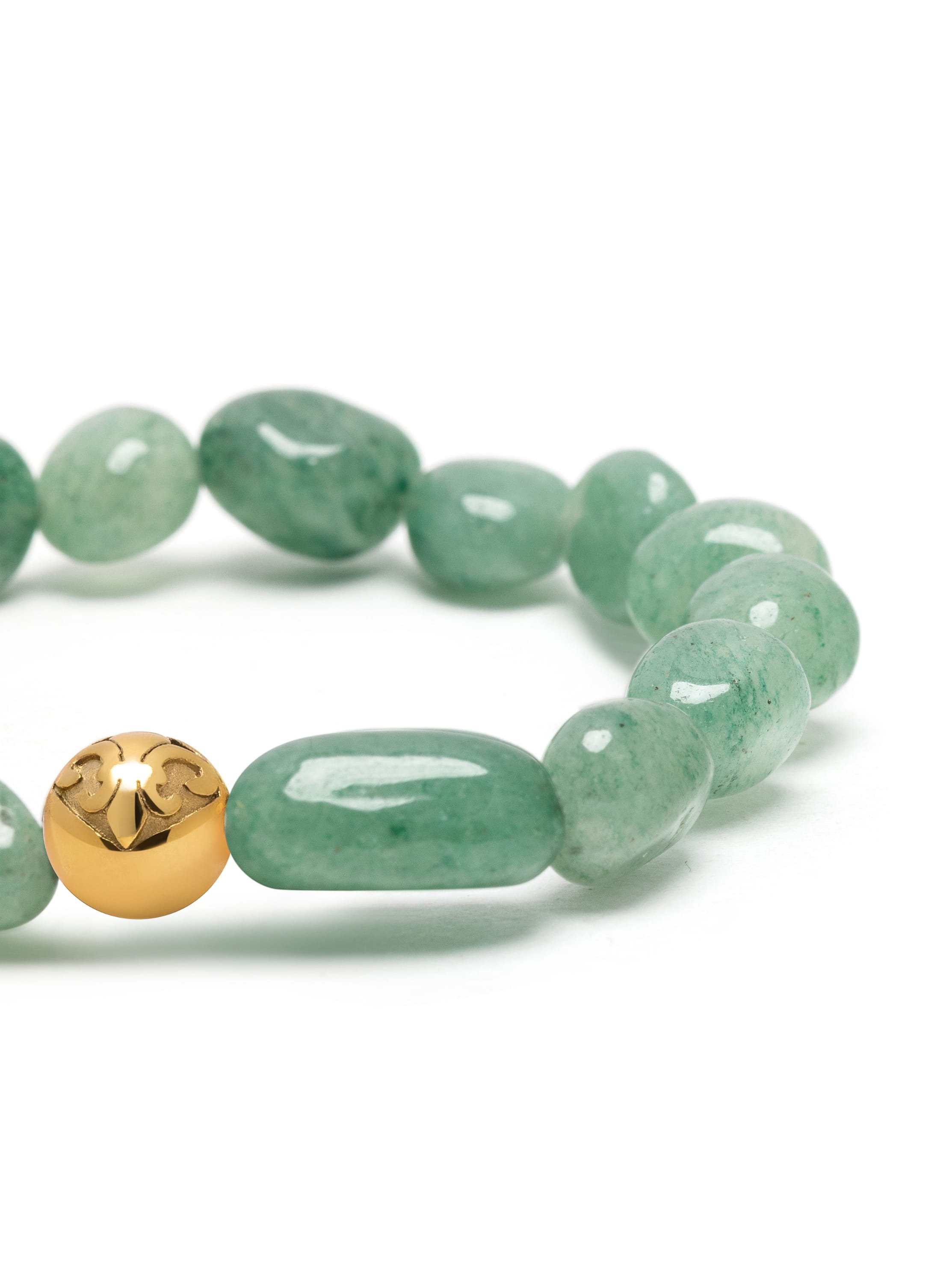 Nialaya Women's Beaded Bracelet Green Aventurine Gemstone Bracelet Green Aventurine Gemstone Bracelet