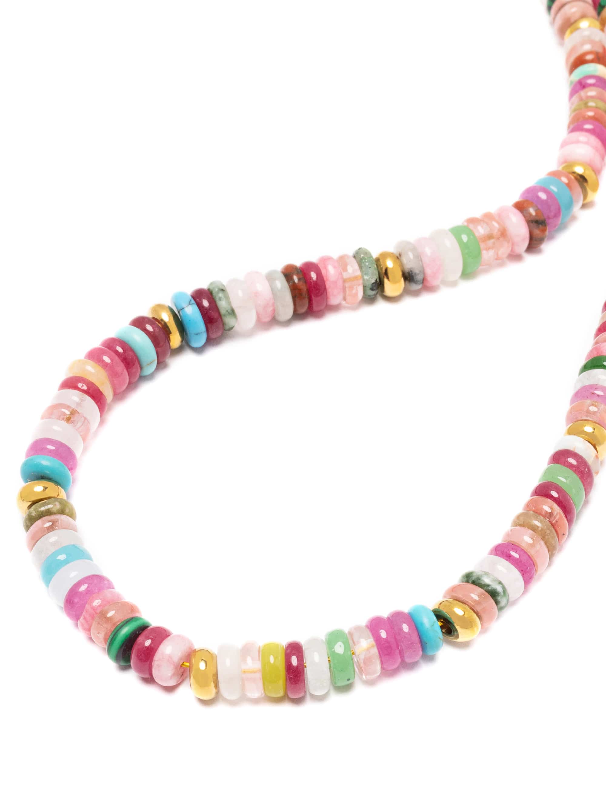 Nialaya Women's Beaded Bracelet Multicolor Tourmaline Choker Multicolor Tourmaline Choker WNECK_355