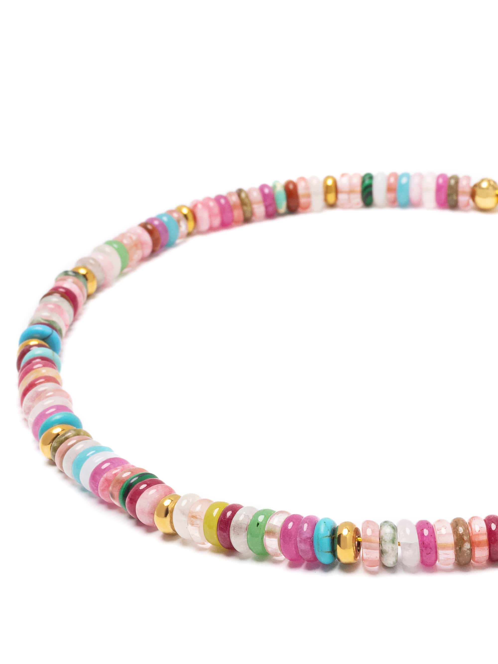 Nialaya Women's Beaded Bracelet Multicolor Tourmaline Choker Multicolor Tourmaline Choker WNECK_355