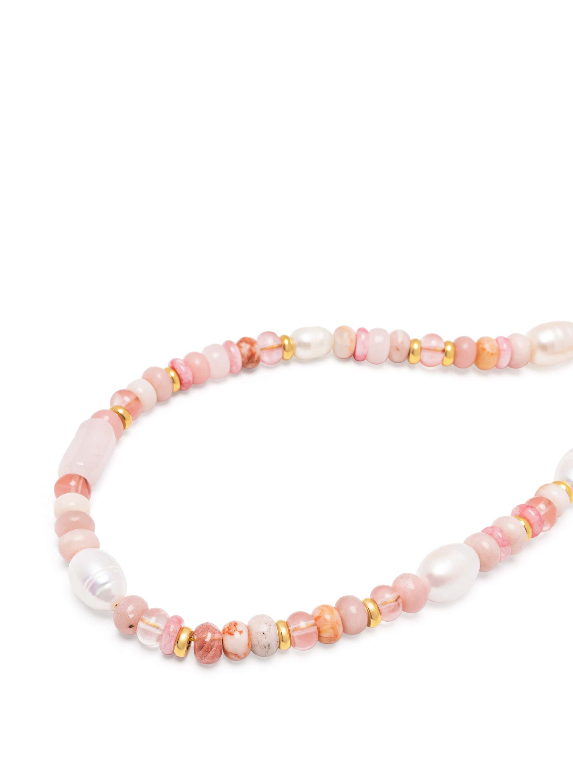 Nialaya Women's Beaded Bracelet Rose Pearl Choker Rose Pearl Choker 15 Inches / 38.1 cm WNECK_354