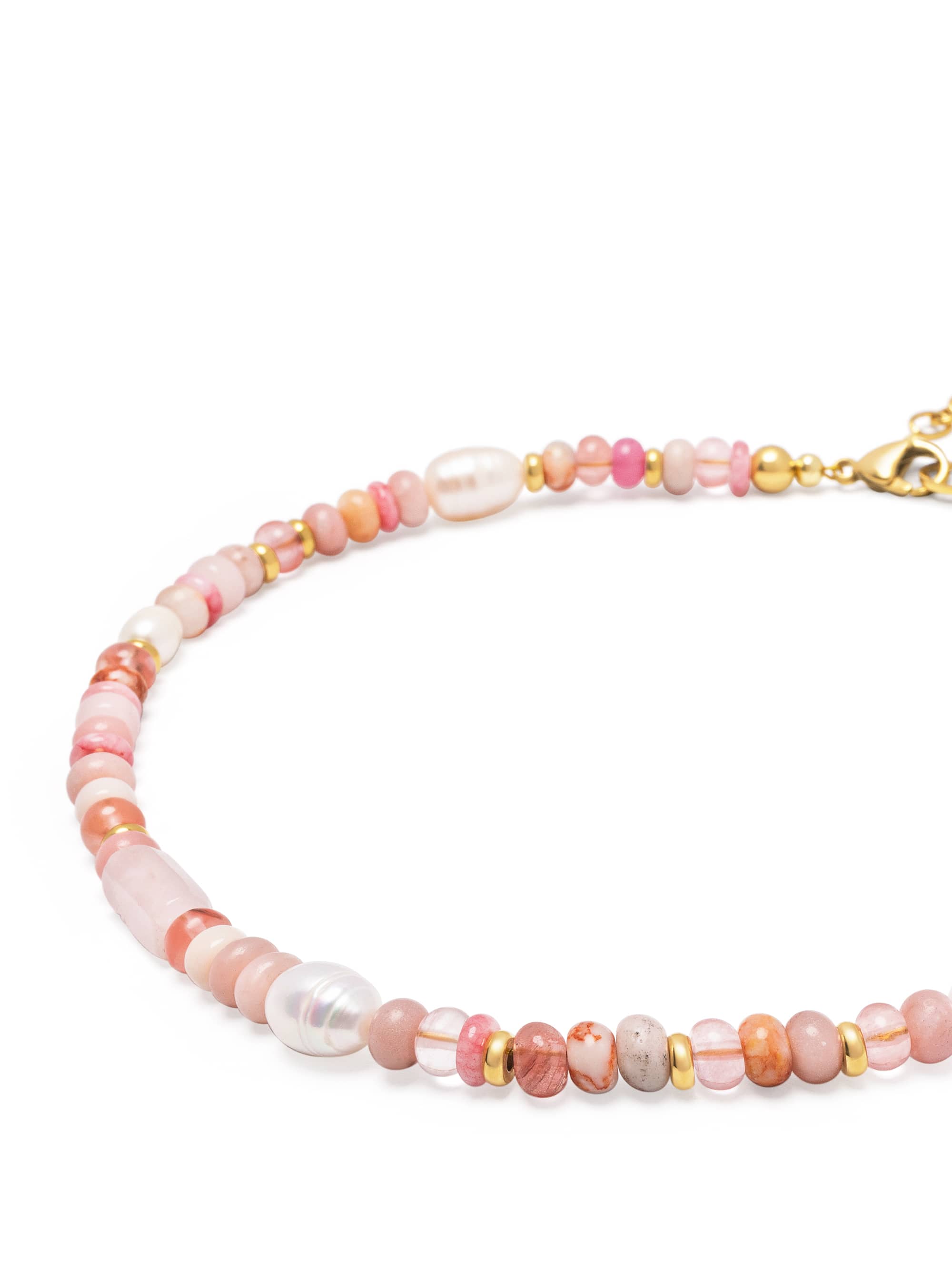 Nialaya Women's Beaded Bracelet Rose Pearl Choker Rose Pearl Choker 15 Inches / 38.1 cm WNECK_354