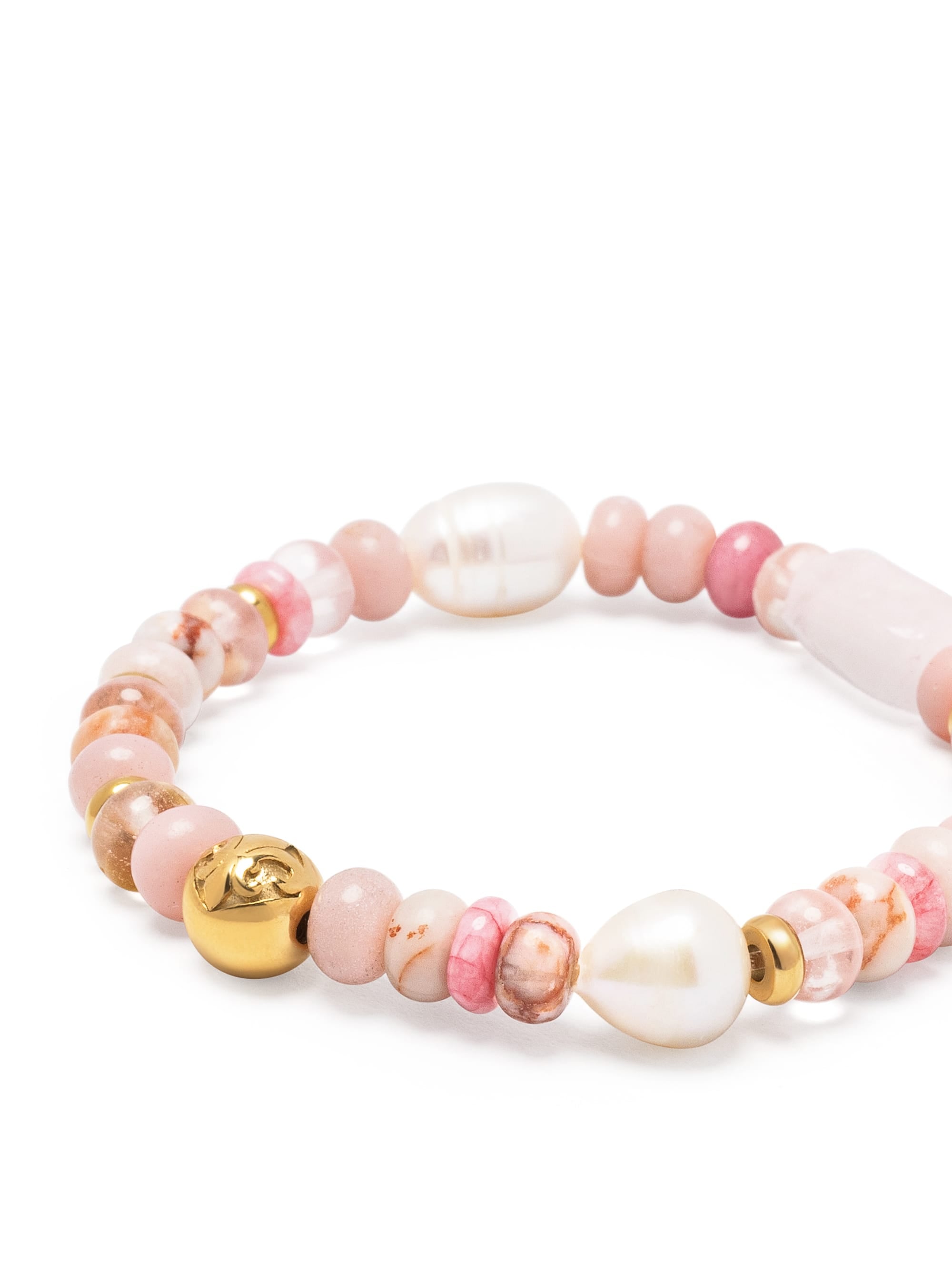 Nialaya Women's Beaded Bracelet Rose Pearl Wristband Rose Pearl Wristband