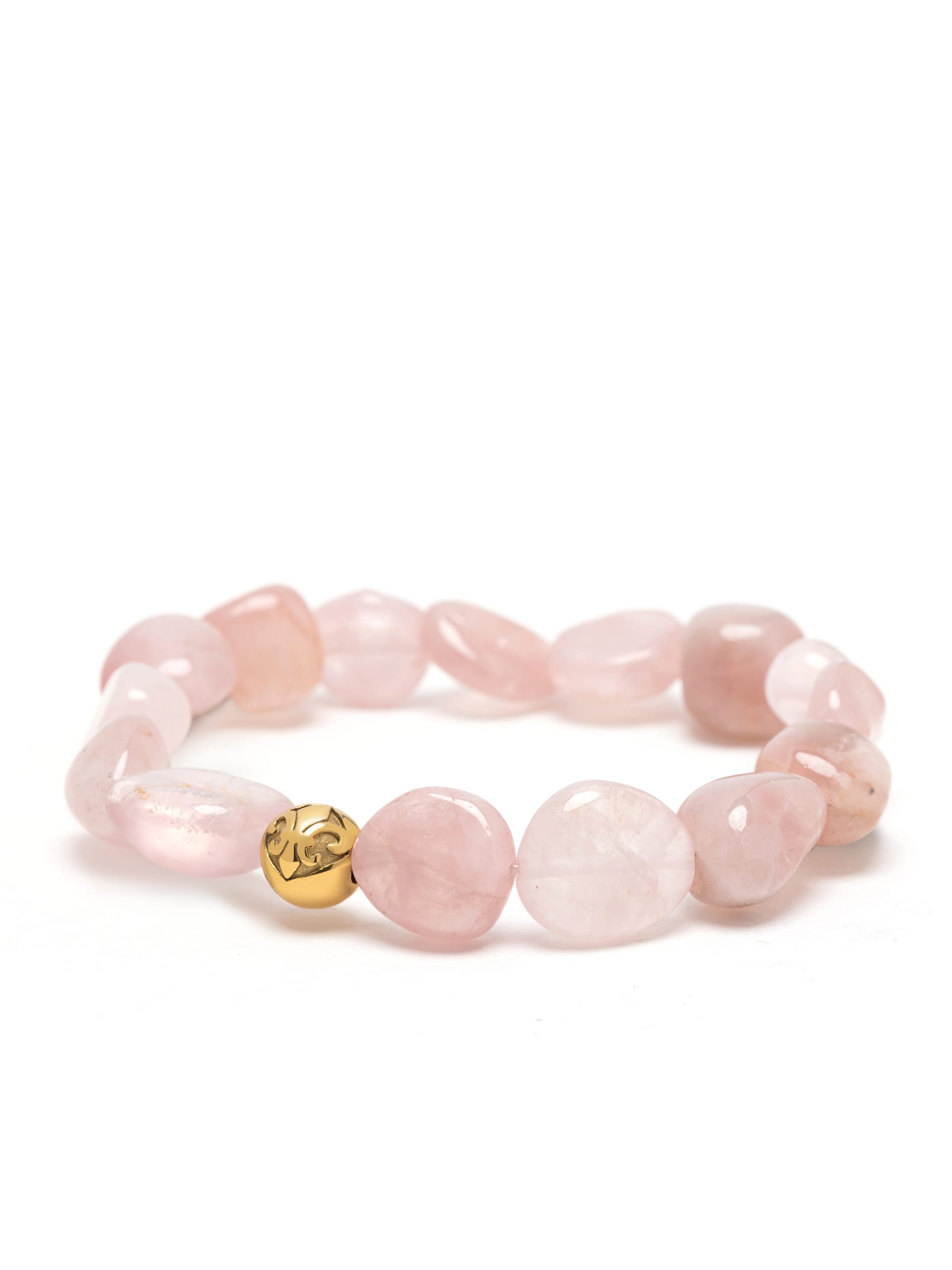 Nialaya Women's Beaded Bracelet Rose Quartz Gemstone Bracelet Rose Quartz Gemstone Bracelet