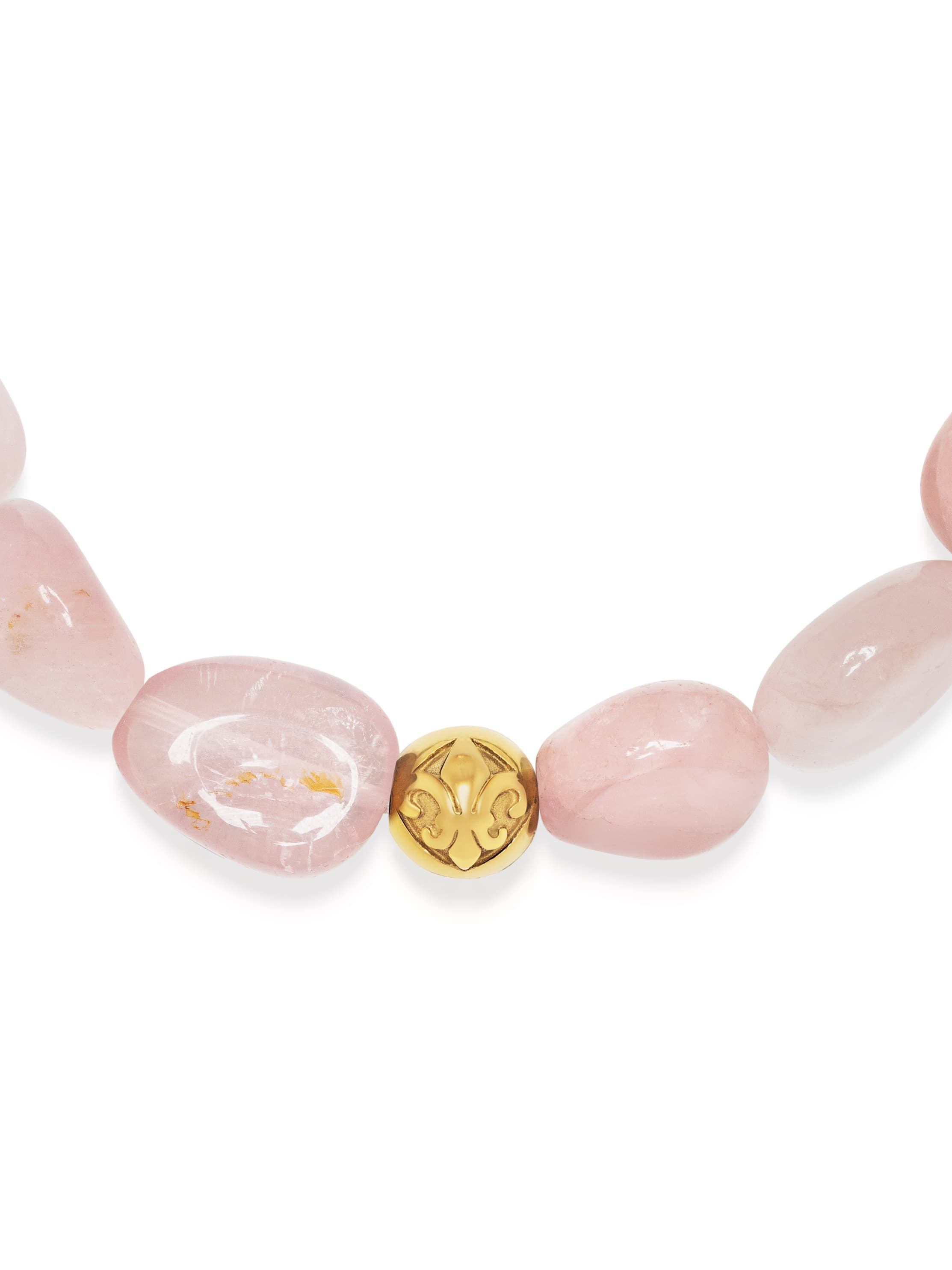 Nialaya Women's Beaded Bracelet Rose Quartz Gemstone Bracelet Rose Quartz Gemstone Bracelet