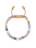 Nialaya Women's Beaded Bracelet Women's Beaded Bracelet with Aquamarine, Amethyst Lavender, Cherry Quartz, Pearls and Botswana Agate