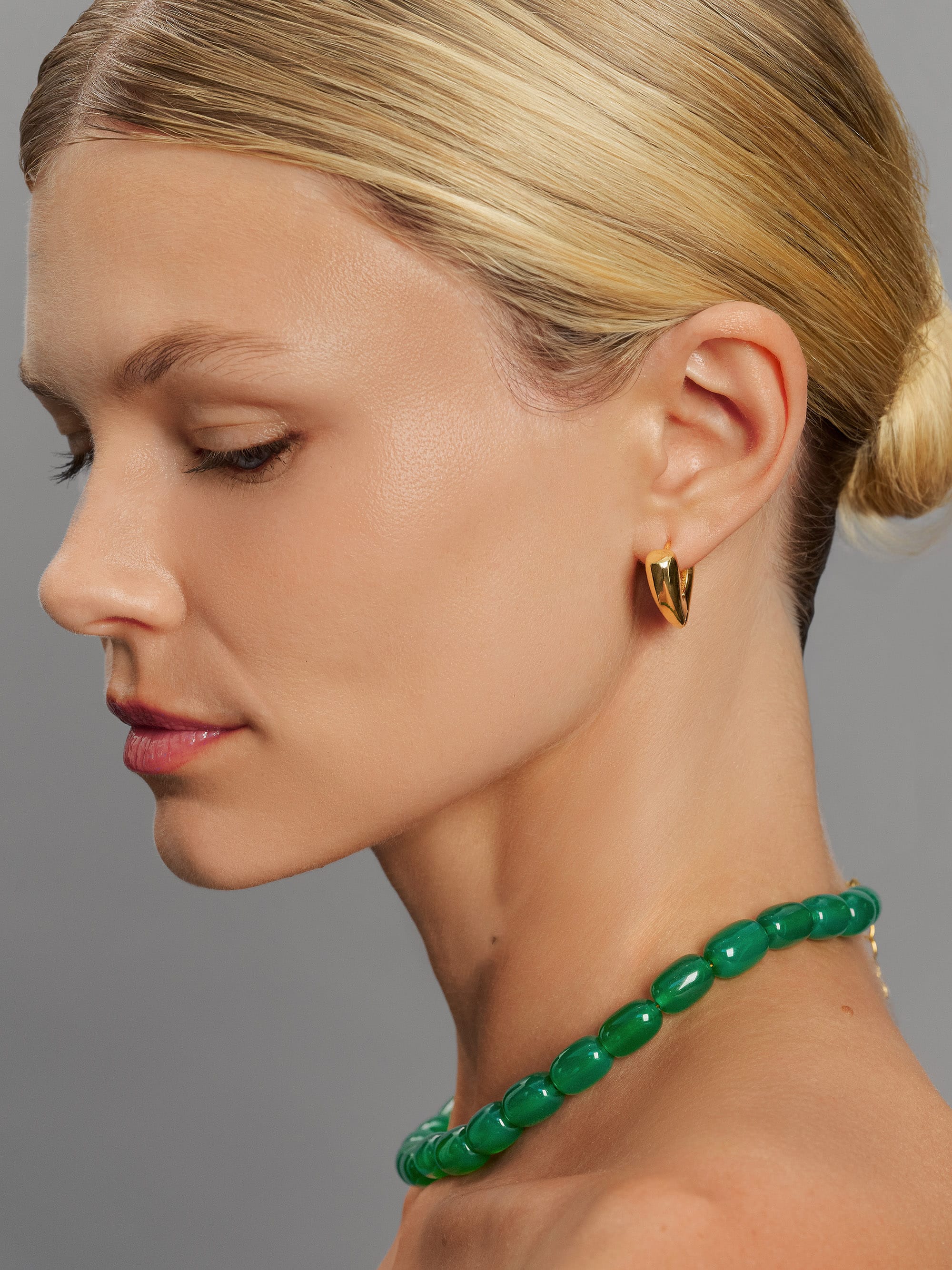 Nialaya Women's Earrings Heart Hoop Earrings in Gold Heart Hoop Earrings in Gold WEAR_077