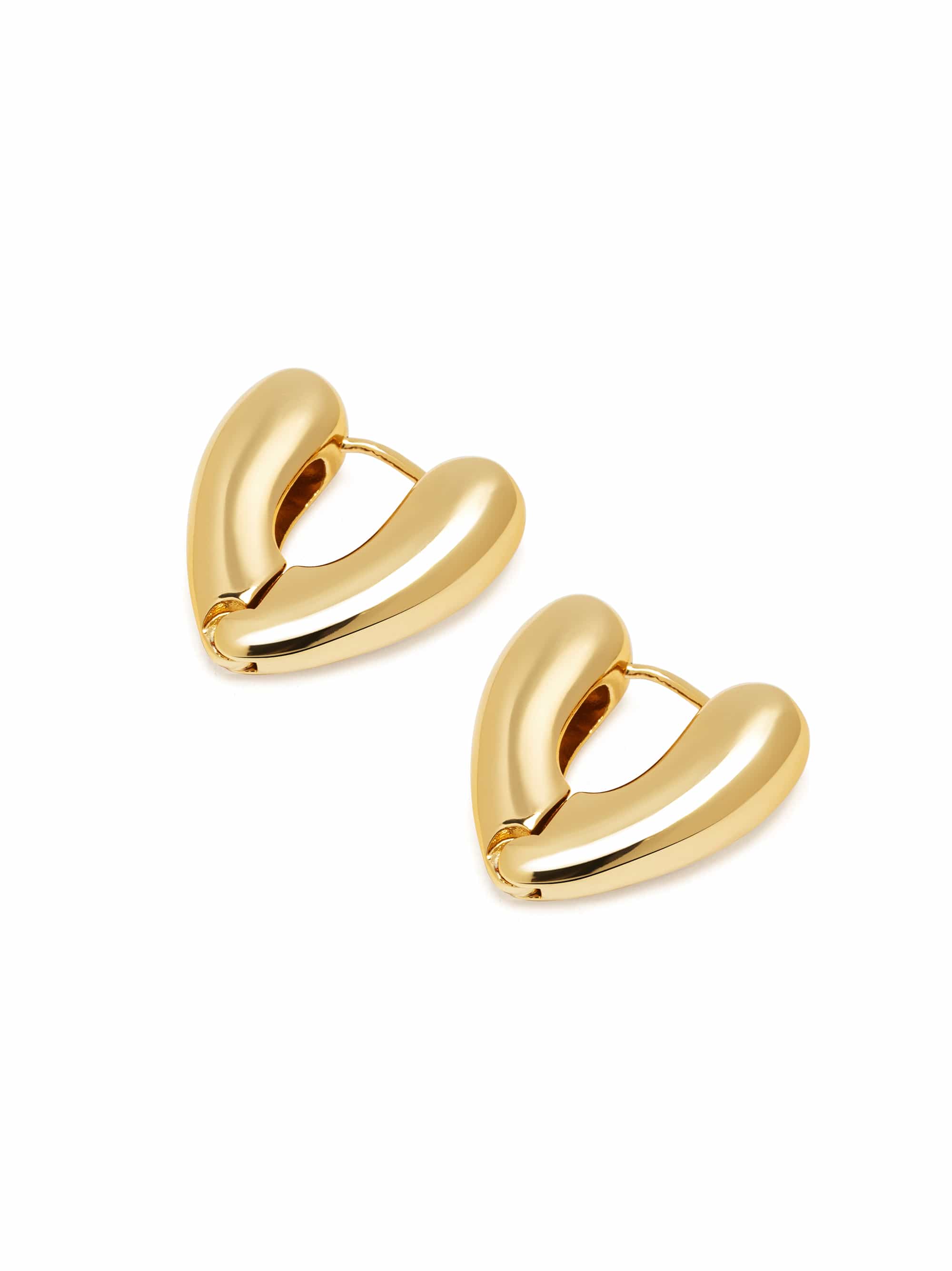 Nialaya Women's Earrings Heart Hoop Earrings in Gold Heart Hoop Earrings in Gold WEAR_077