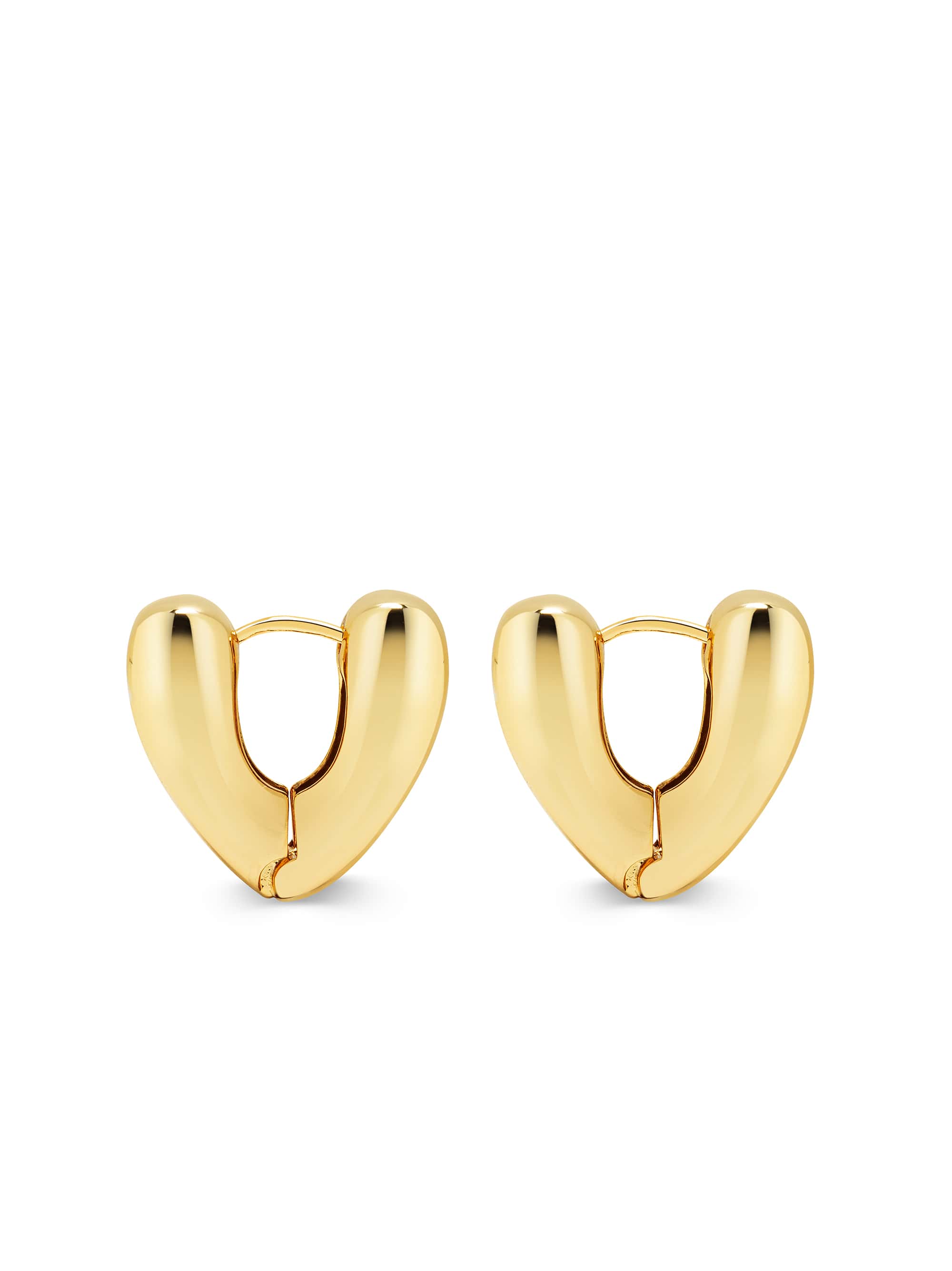 Nialaya Women's Earrings Heart Hoop Earrings in Gold Heart Hoop Earrings in Gold WEAR_077