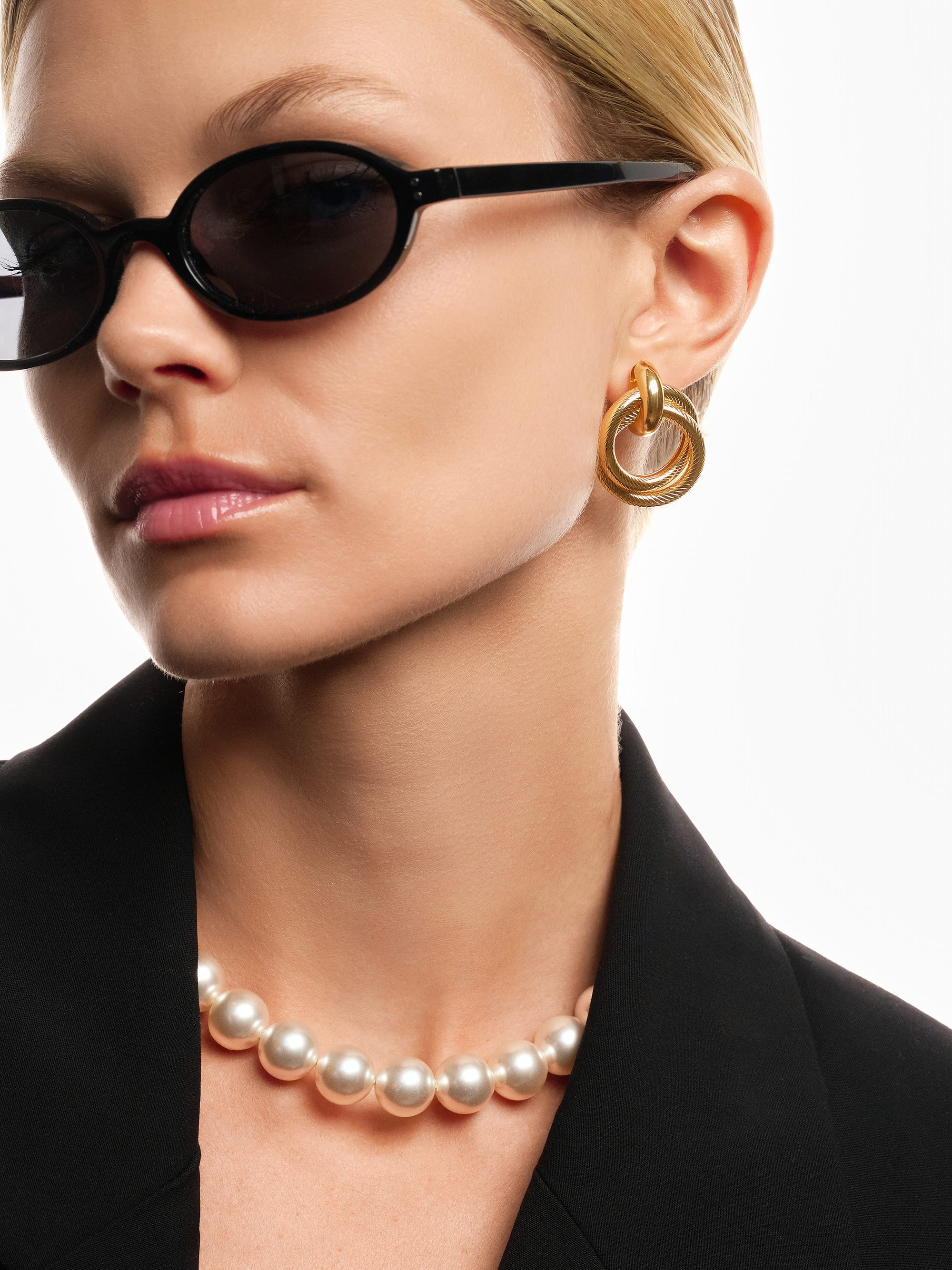 Nialaya Women's Earrings Women's Double Hoop Earrings Women's Double Hoop Earrings One Size WEAR_062