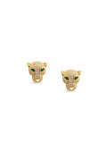 Women's Sterling Silver Panther Studs