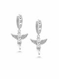 Women's Silver Angel Earrings