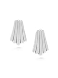 Women's Silver Calico Shell Earrings