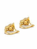 Nialaya Women's Earrings Women's Sterling Silver Panther Huggie Earrings WEAR_027