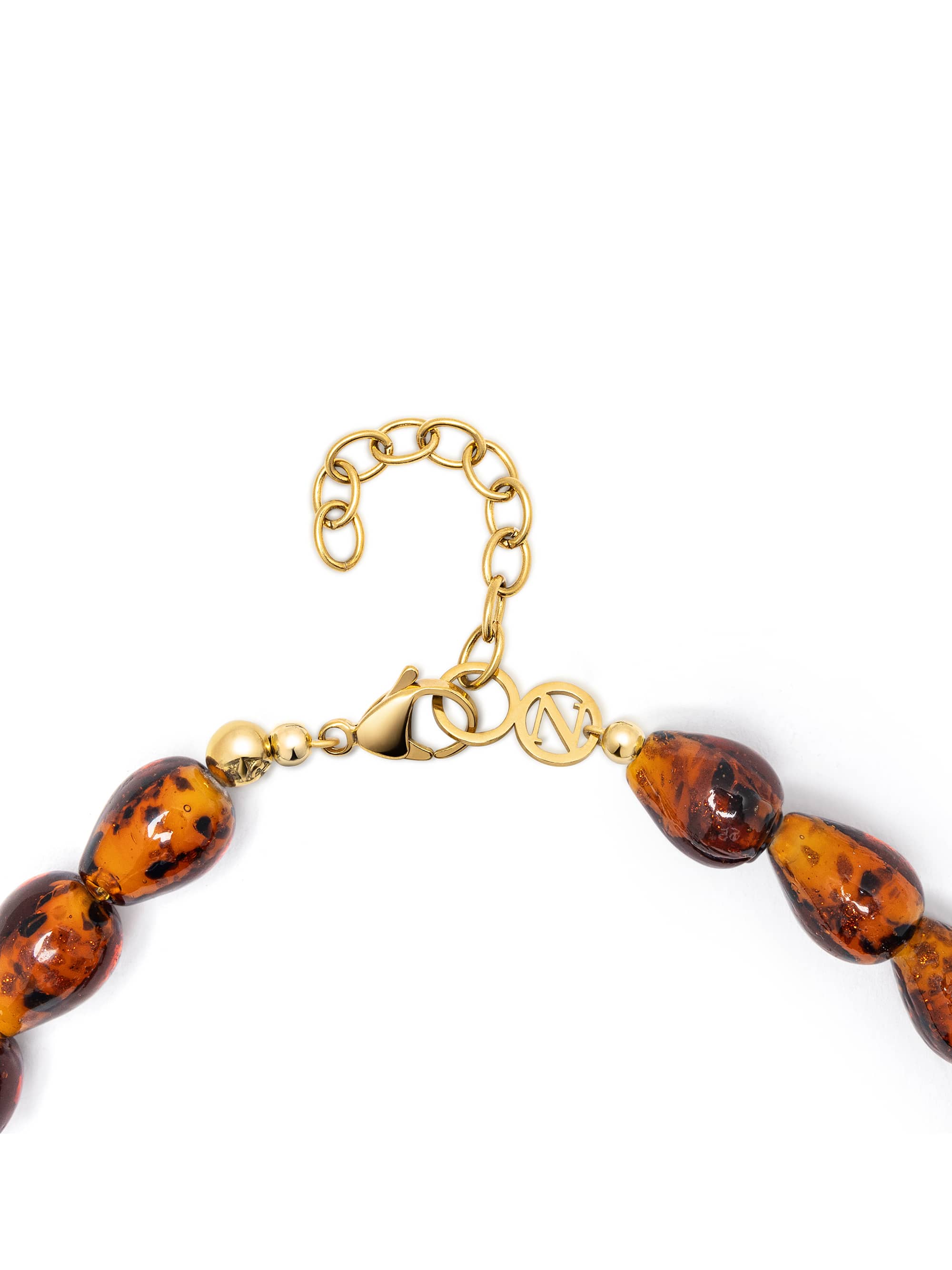 Nialaya Women's Necklace Amber Beaded Necklace Amber Beaded Necklace 15 Inches / 38.1 cm WNECK_334