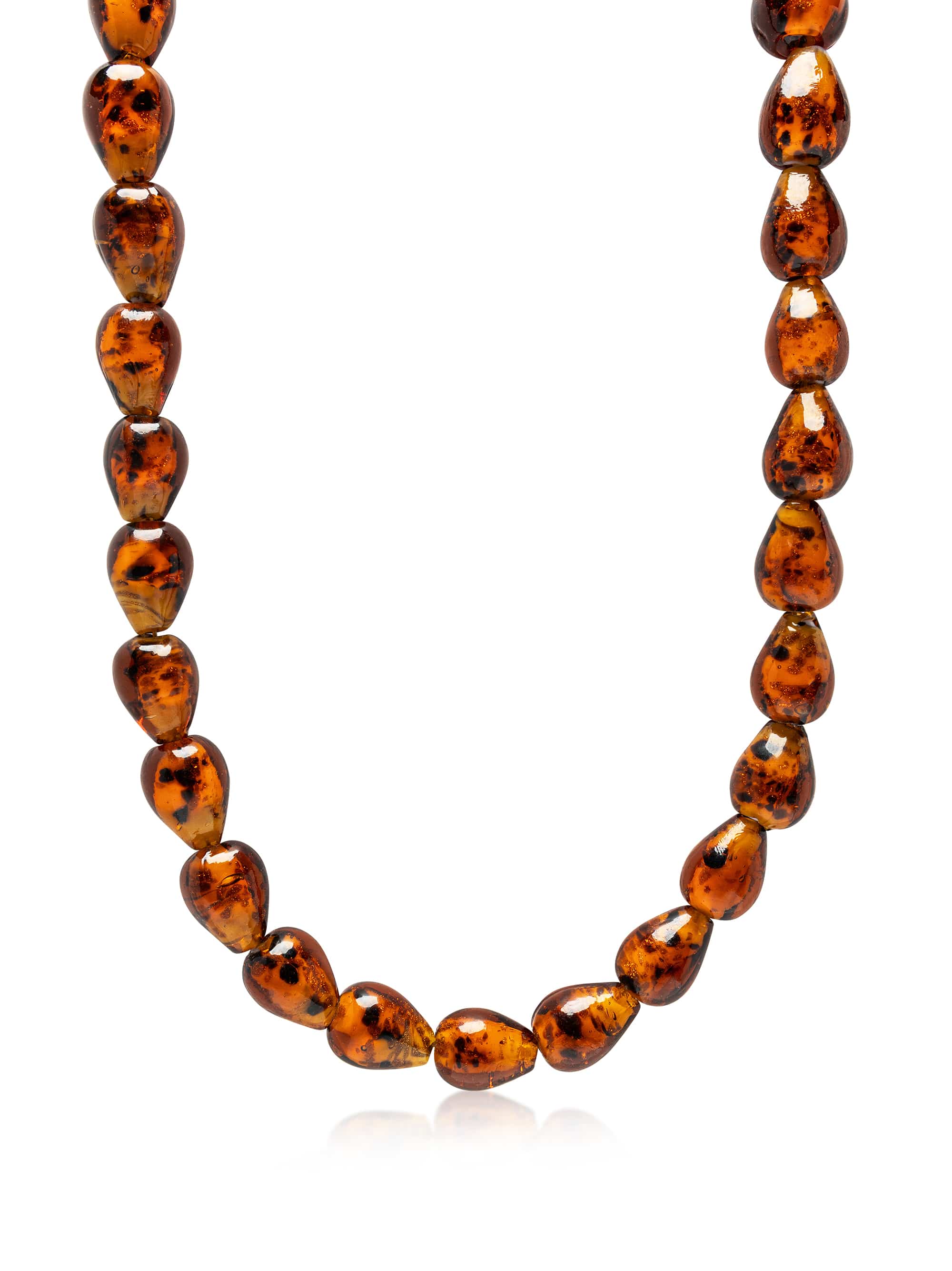 Nialaya Women's Necklace Amber Beaded Necklace Amber Beaded Necklace 15 Inches / 38.1 cm WNECK_334