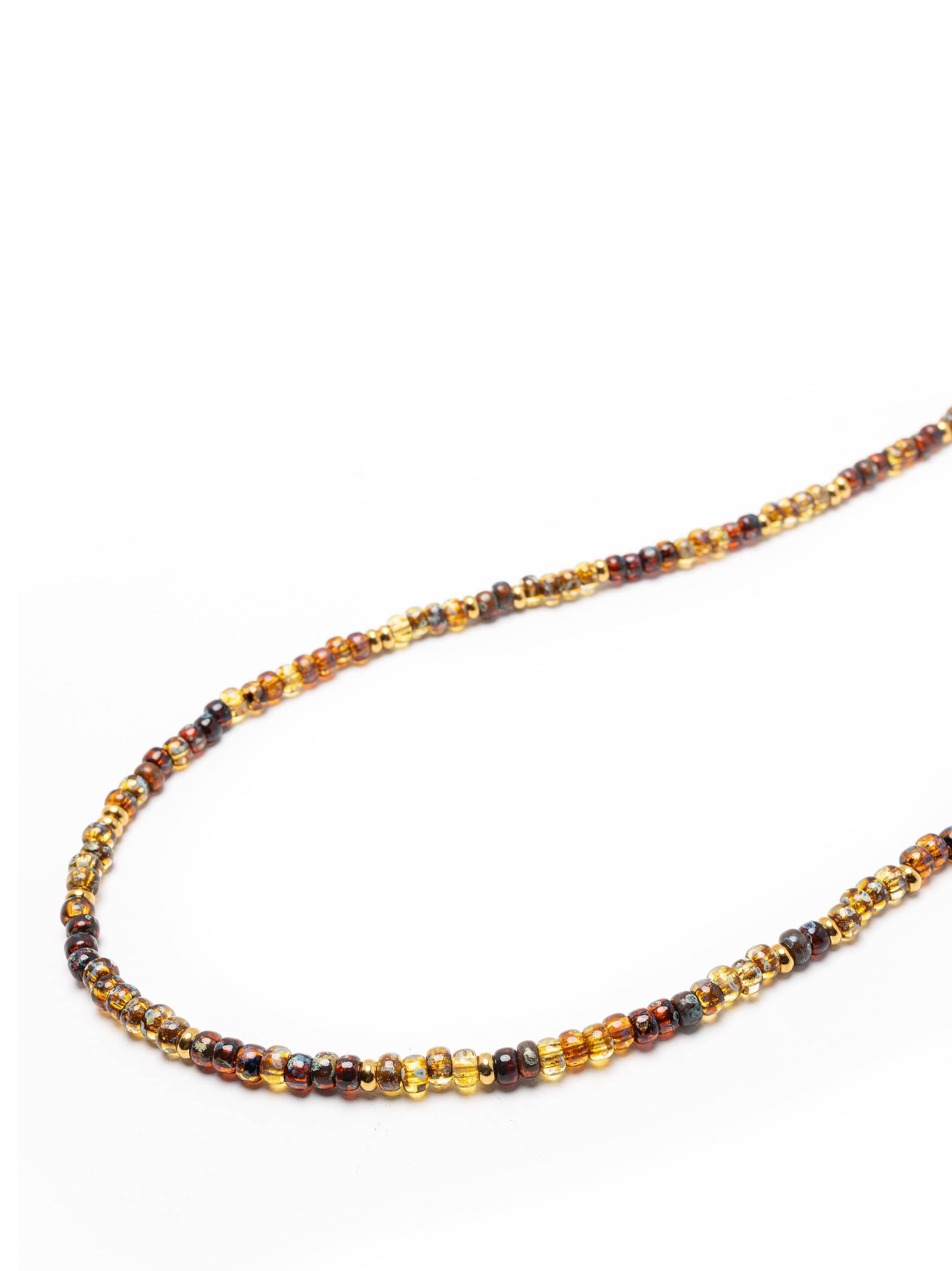 Nialaya Women's Necklace Brown Miyuki Necklace Brown Miyuki Necklace 22 Inches