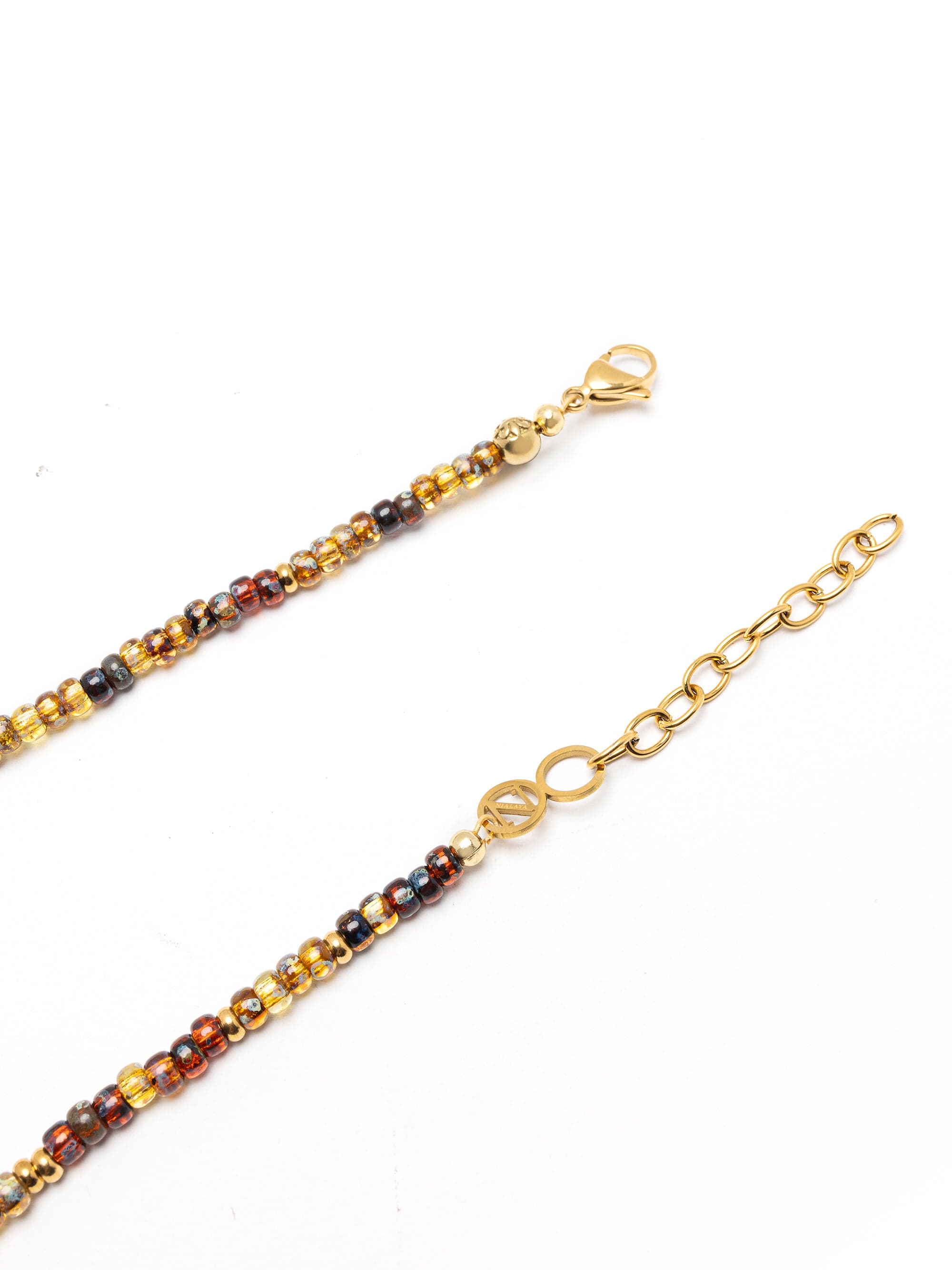 Nialaya Women's Necklace Brown Miyuki Necklace Brown Miyuki Necklace 22 Inches