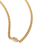 Nialaya Women's Necklace Evil Eye Chain Choker 17 Inches / 43.18 cm WNECK_086