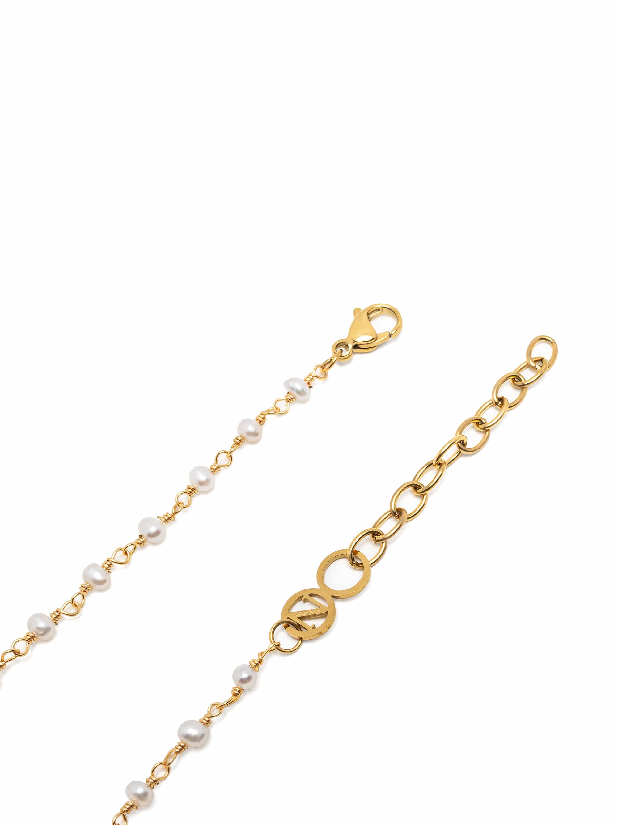 Nialaya Women's Necklace Evil Eye Pearl Choker Evil Eye Pearl Choker 15 Inches / 38.1 cm WNECK_350
