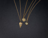 Nialaya Women's Necklace Gold Necklace with Mini Evil Eye Pendant
