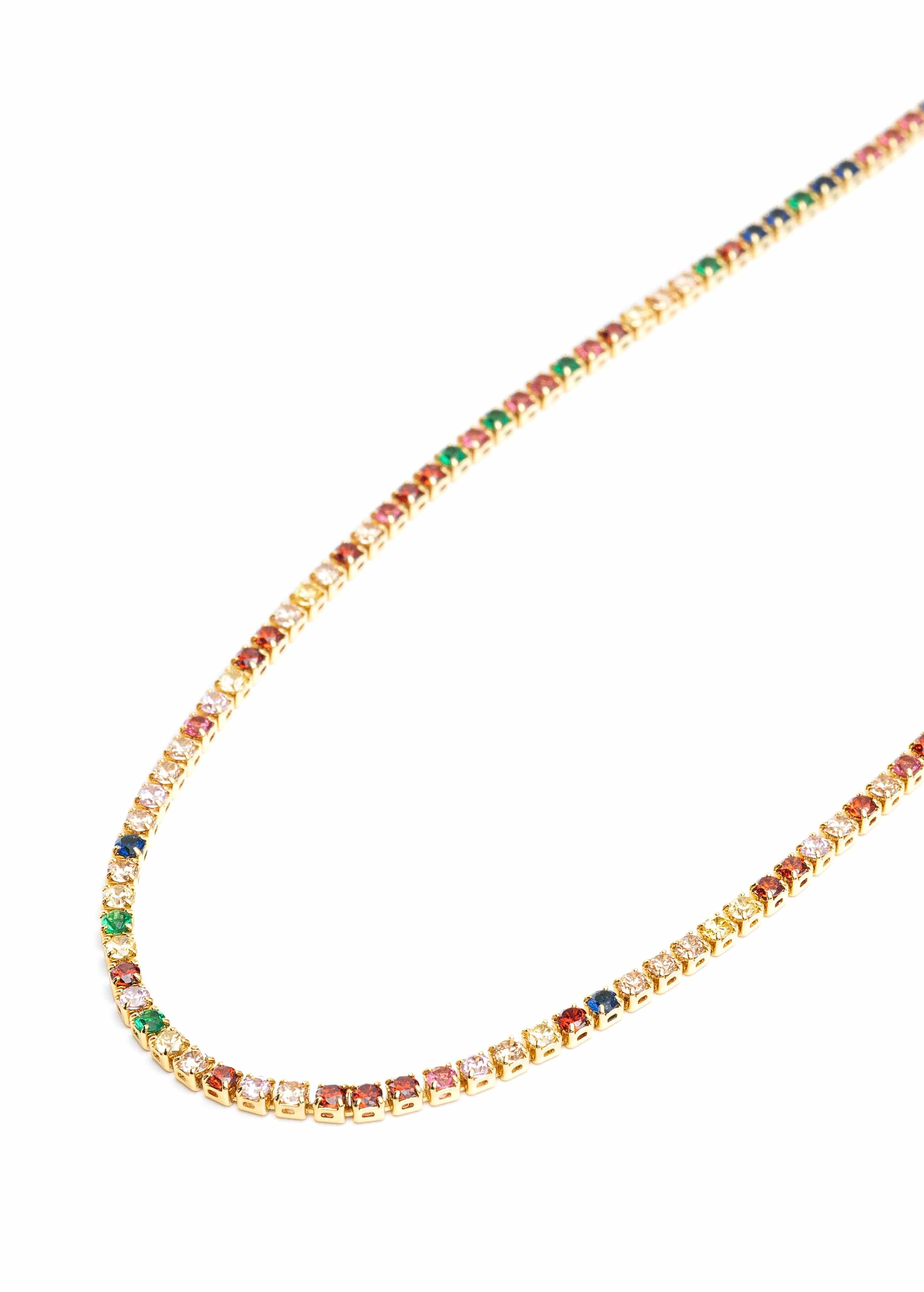 Nialaya Women's Necklace Rainbow Choker WNECK_139