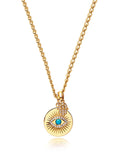 Skyfall Evil Eye and Hamsa Hand Necklace