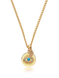 Nialaya Women's Necklace Skyfall Evil Eye and Hamsa Hand Necklace 17.5 Inches / 44.45 cm WNECK_084