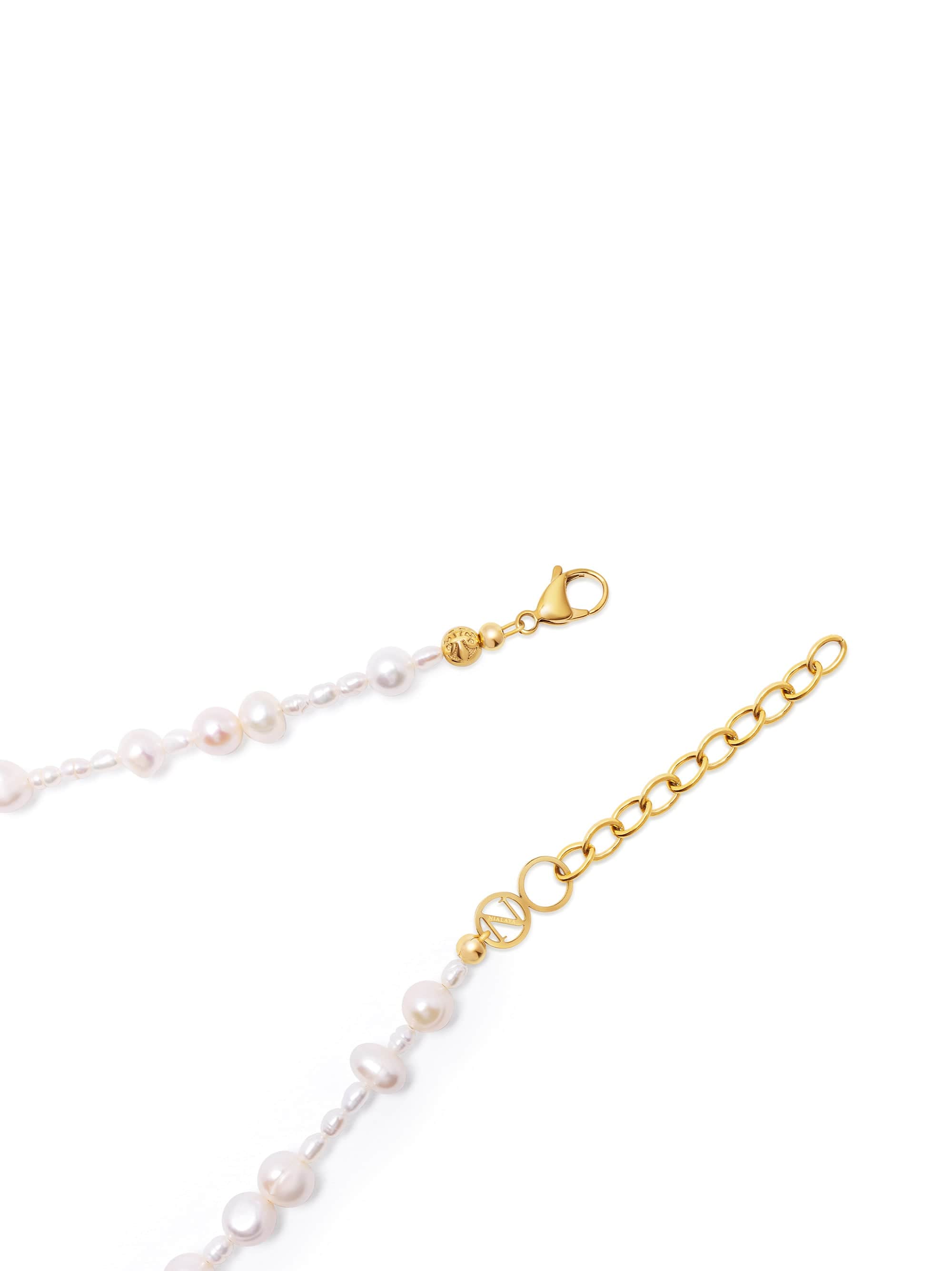 Nialaya Women's Necklace St. Tropez Pearl Choker St. Tropez Pearl Choker 15 Inches / 38.1 cm WNECK_300