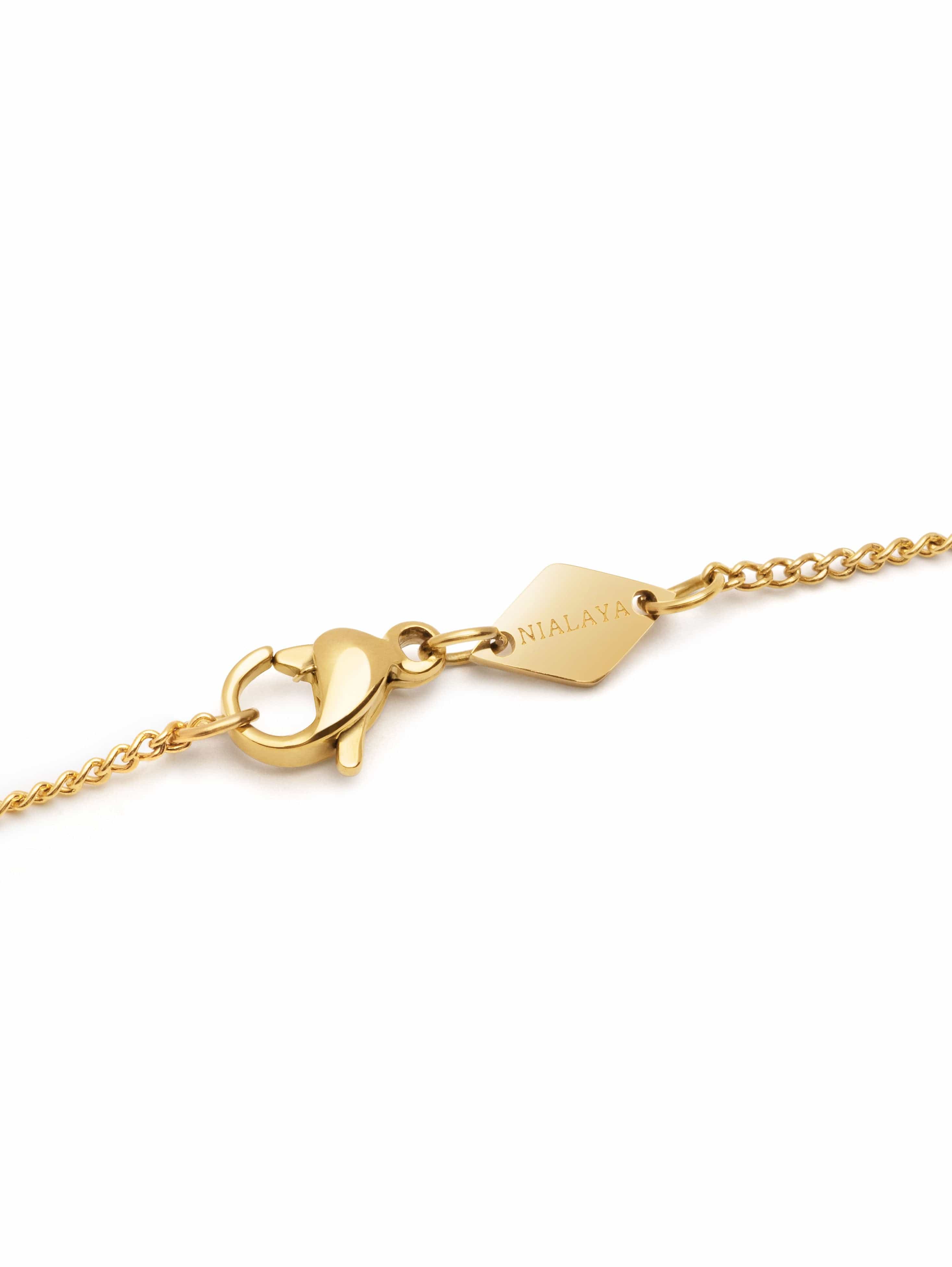 Nialaya Women's Necklace Women's Necklace with Dagger and Evil Eye Pendant 15 Inches / 38.1 cm WNECK_204